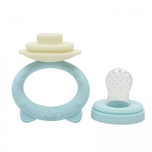 Silicone baby teether food grade silicone fruit pacifier