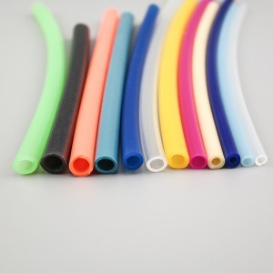 Silicone tube food grade tourniquet pharmaceutical transparent platinum non-toxic, tasteless, high temperature resistant extruded colored hose