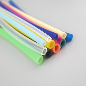 Silicone tube food grade tourniquet pharmaceutical transparent platinum non-toxic, tasteless, high temperature resistant extruded colored hose