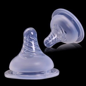 Transparent Silicone Baby Nipples 100% FDA BPA Free Baby Bottle Silicone Nipple