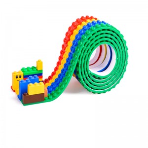 Educational Flexible Silicone Brick Tape Sticky Silicone Toy Brick Tape