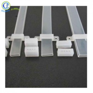 High Quality Transparent Rectangular Silicone Tube for LED Strip