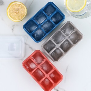 Popular Custom FDA Durable Silicone Ice Cube Tray With Lid