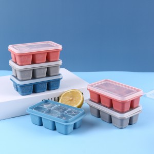 Popular Custom FDA Durable Silicone Ice Cube Tray With Lid