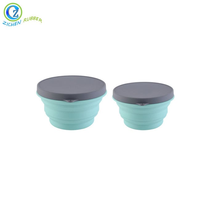 China OEM Silicone Rubber Cup Sleeve - Silicone Collapsible Dog Bowl Durable Silicone Collapsible Bowl With Lid – Zichen