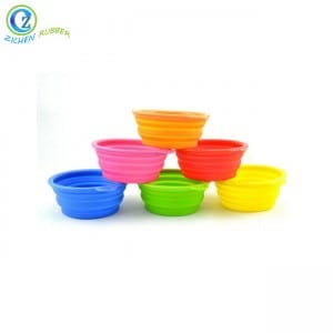 Custom Silicone Pet Bowl Eco-friendly FDA Silicone Dog Bowl