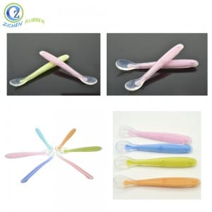 Comfortable Food Grade Silicone Baby Spoon Eco-friendly Baby Spoon Silicone