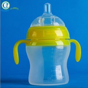 Hot Sell Silicone Baby Feeding Bottle Eco-friendly Soft Silicone Baby Bottle