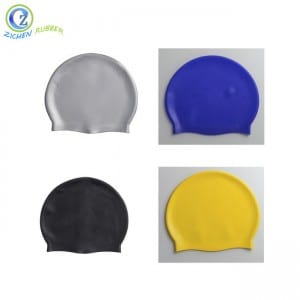 Custom Adult Silicone Swimming Cap Durable Promotional Silicone Rubber Swimming Caps