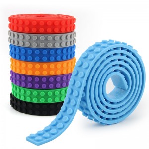 Educational Silicone Toy Block Tape High Quality Diy Silicone Sucker Building Blocks