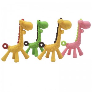 Baby Teething Toys for Newborn Freezer Safe BPA Free Infant and Toddler Silicone Banana Toothbrushes Fruit Giraffe Teethers Soothe Babies Pacifier