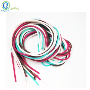 Soft Flexible Eco-friendly BPA Free FDA Silicone Rubber Strip Cord