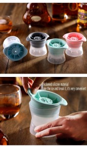 Silicone Round Ice Ball Mold Whiskey Round Ice Tray DIY Silicone Ice Ball