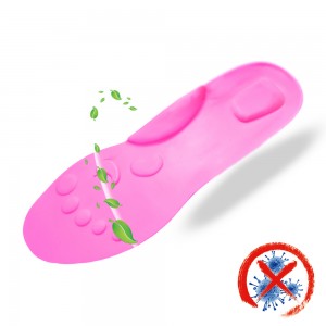 Comfortable Colorful Silicon Rubber Soft Massage Insole for Shock Absorption