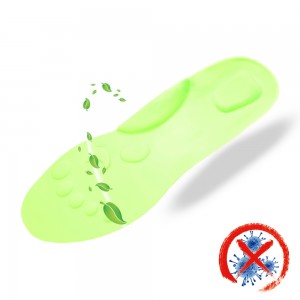 Comfortable Colorful Silicon Rubber Soft Massage Insole for Shock Absorption