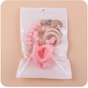 Baby silicone pacifier chain with pacifier clip baby molester stick bite happy gum to prevent chain drop